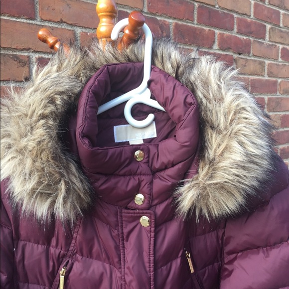 Michael Kors Jackets & Blazers - Michael Kors Puffer Coat-Burgundy